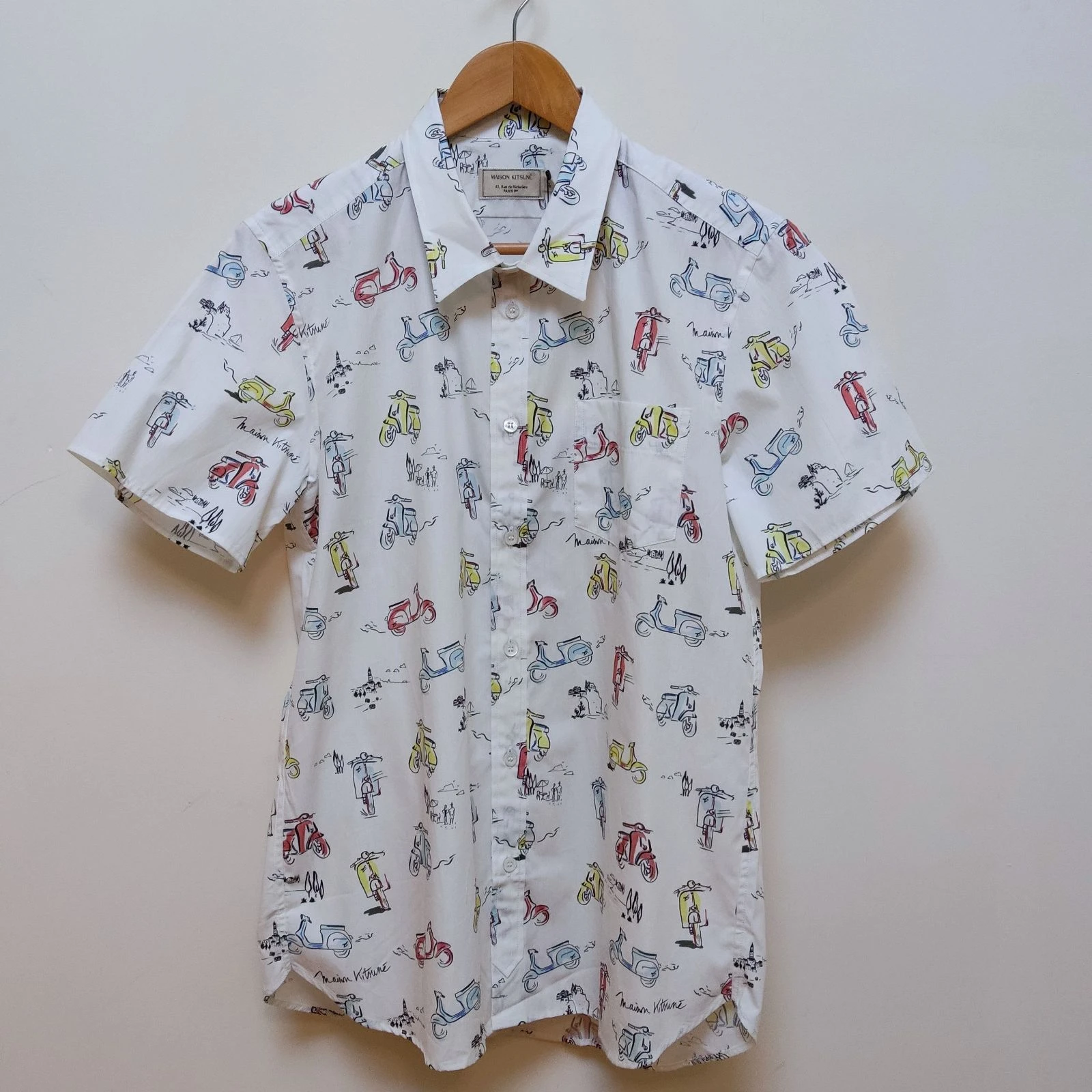 Maison Kitsuné Taille M / 40 Chemise à manches courtes Mup Imprimé multicolore – photo 11